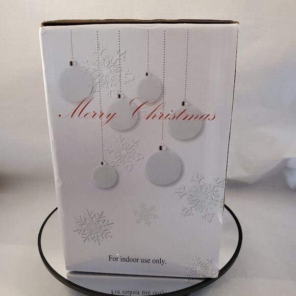 5.125” LED Ceramic Snowman Christmas Holiday Decor Light Up Figurine NIB - Picture 4 of 7